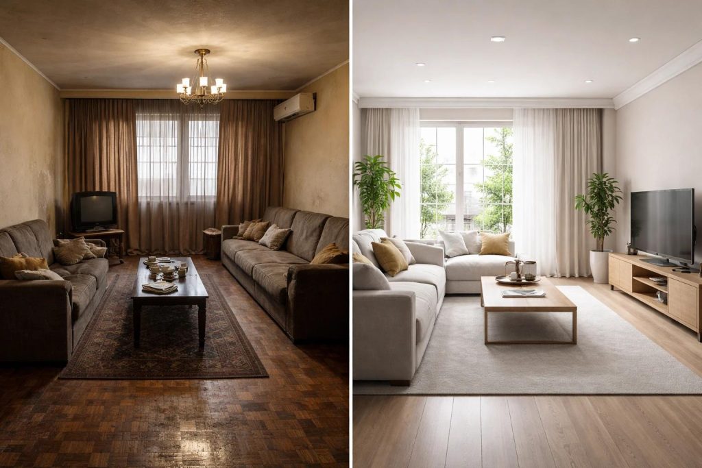 بازسازی خانه های کوچک قدیمی