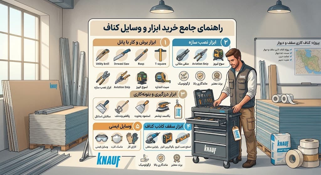 راهنمای خرید ابزار کناف